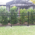 Wholesale Black Color Residential & Commercial Ornamental Steel Wrought Iron Fence.